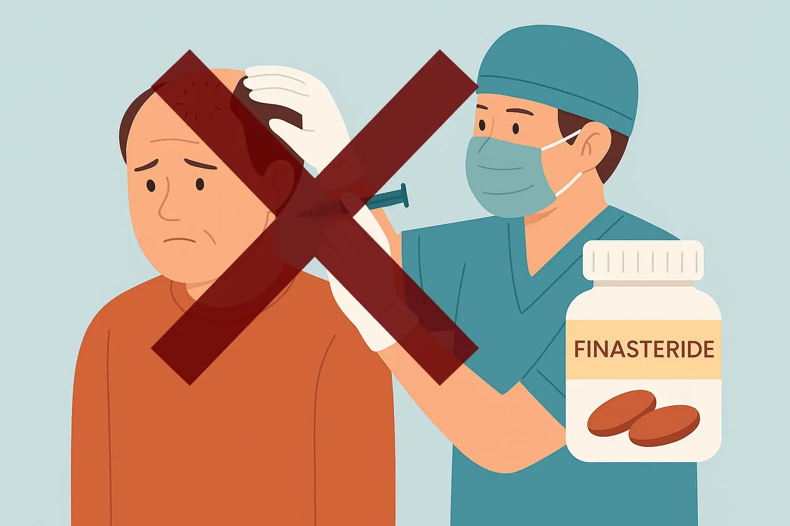 已有使用 Finasteride 者無須加做 PRP