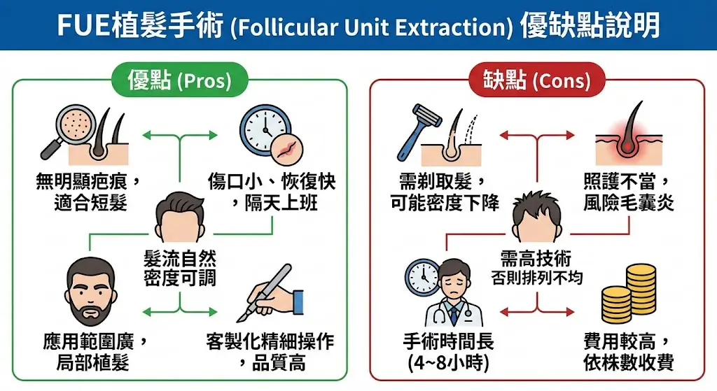 植髮手術的優缺點