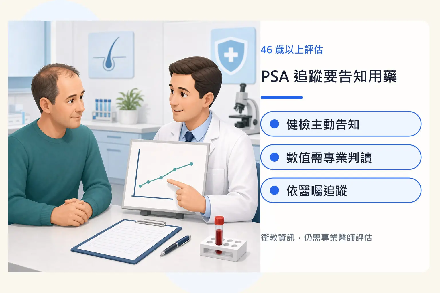 Propecia 非那雄胺 18–46 歲用藥評估 2