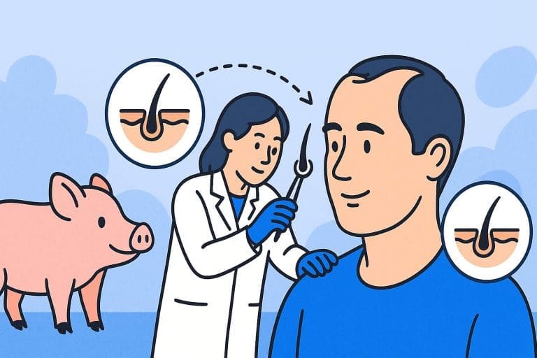 植髮可以用別人的頭髮嗎？異體與豬毛囊研究現況