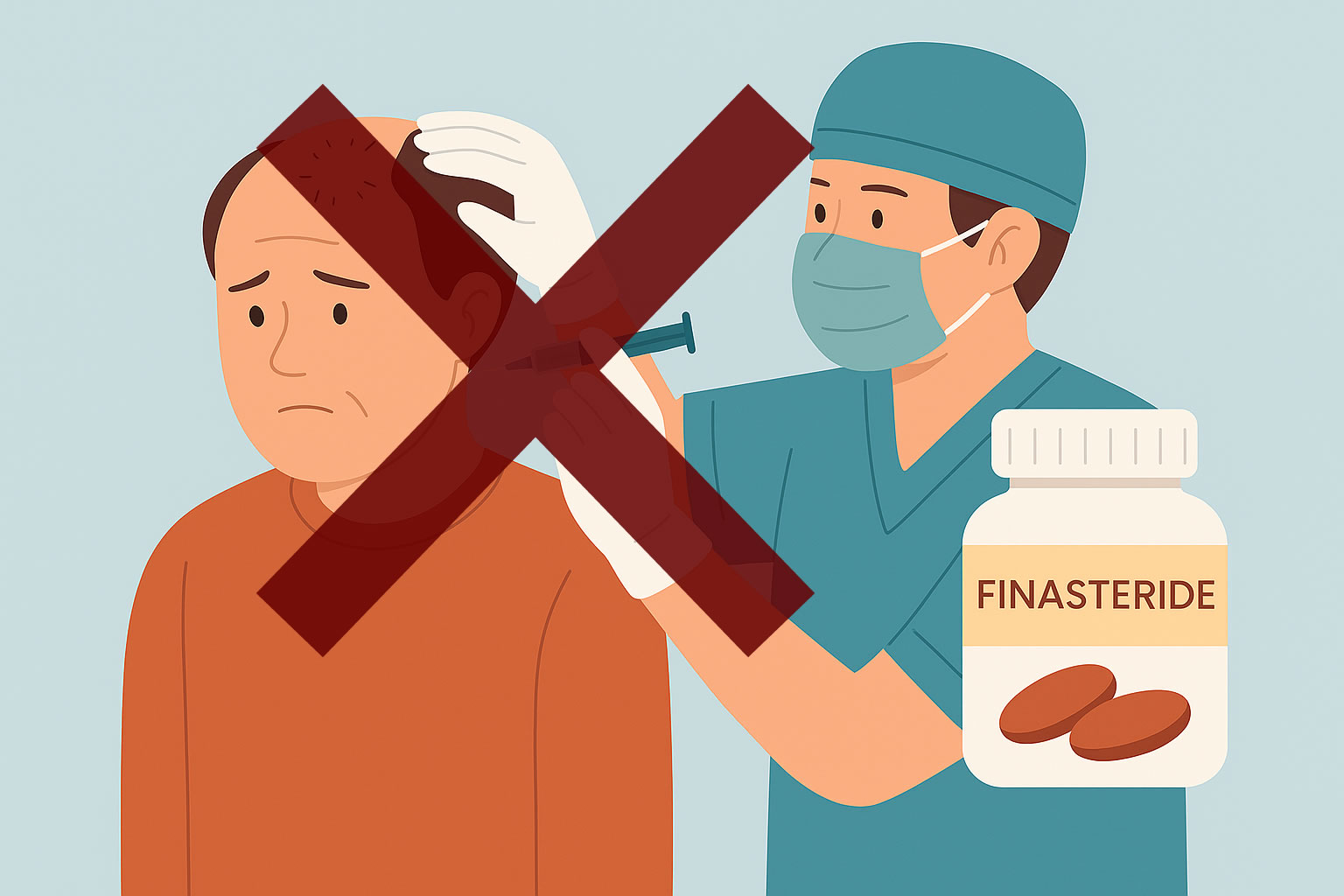 已有使用 Finasteride 者無須加做 PRP
