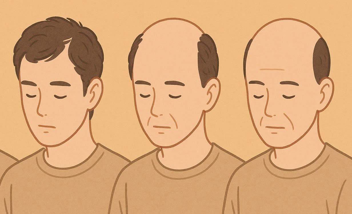 男性禿髮原因與雄性禿成因 3