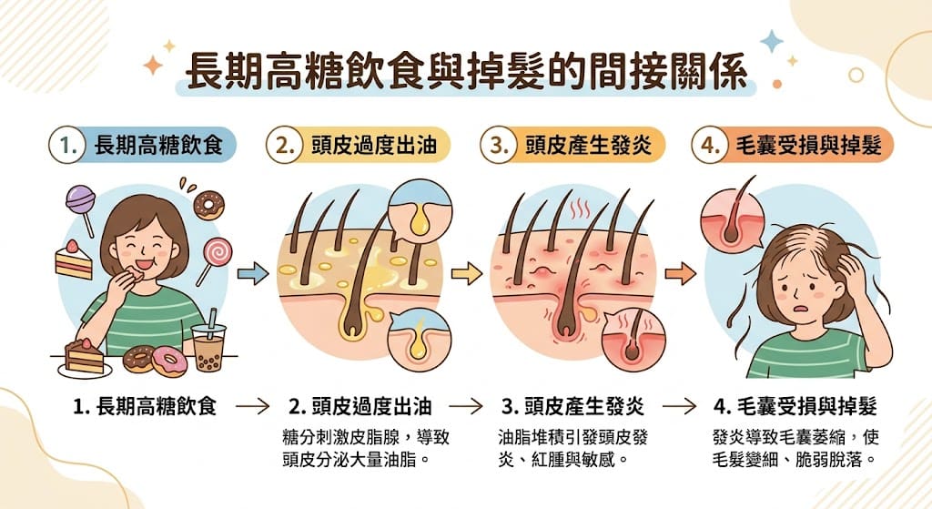 吃甜食真的會造成掉髮嗎