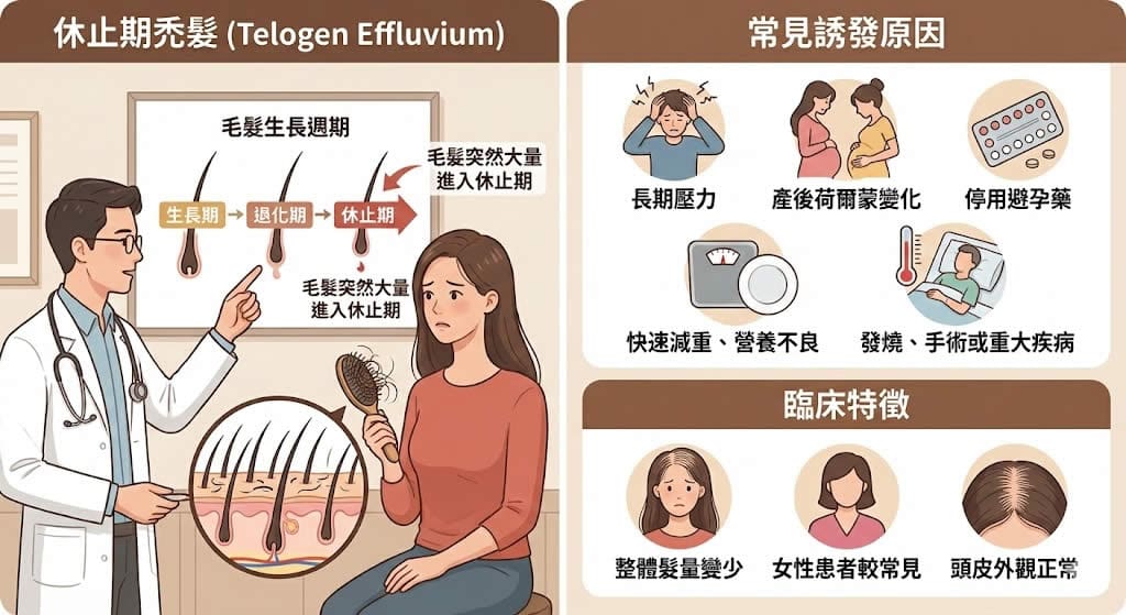 非雄性禿掉髮類型與鑑別 2