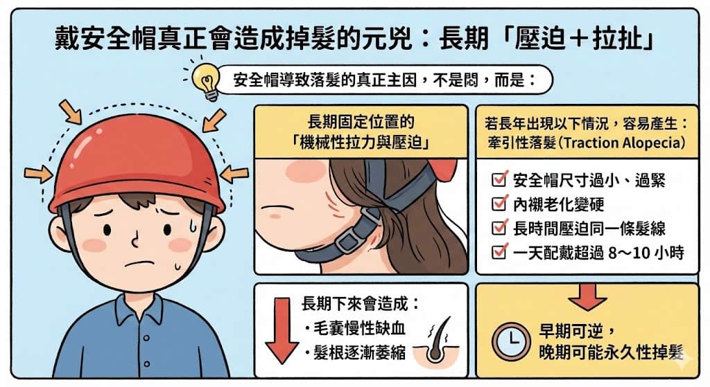 戴安全帽與掉髮衛教 2