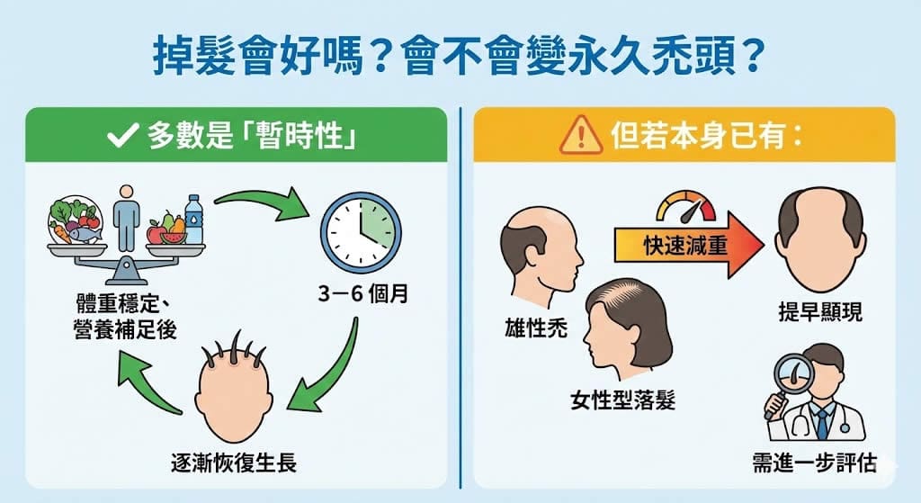 掉髮會好嗎