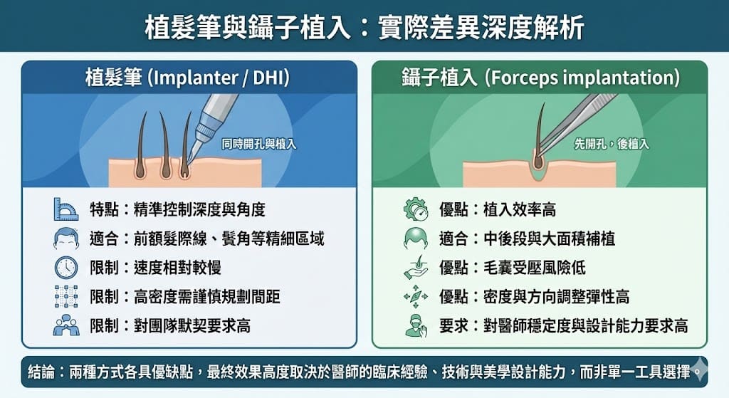 韓式植髮與 DHI 植髮筆比較 2