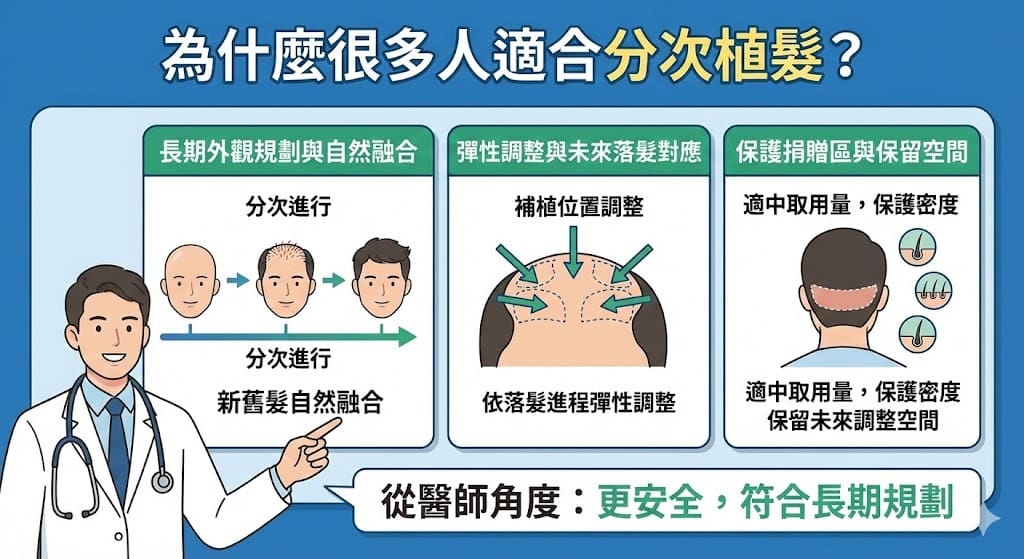 植髮次數與供髮區毛囊評估