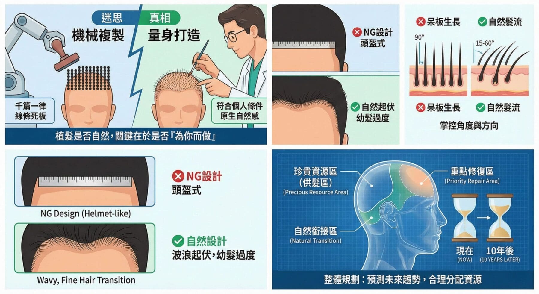 影響植髮自然度的因素