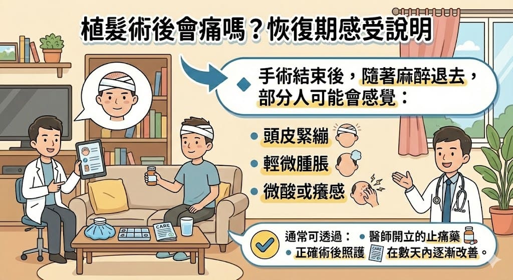 植髮術後會痛嗎