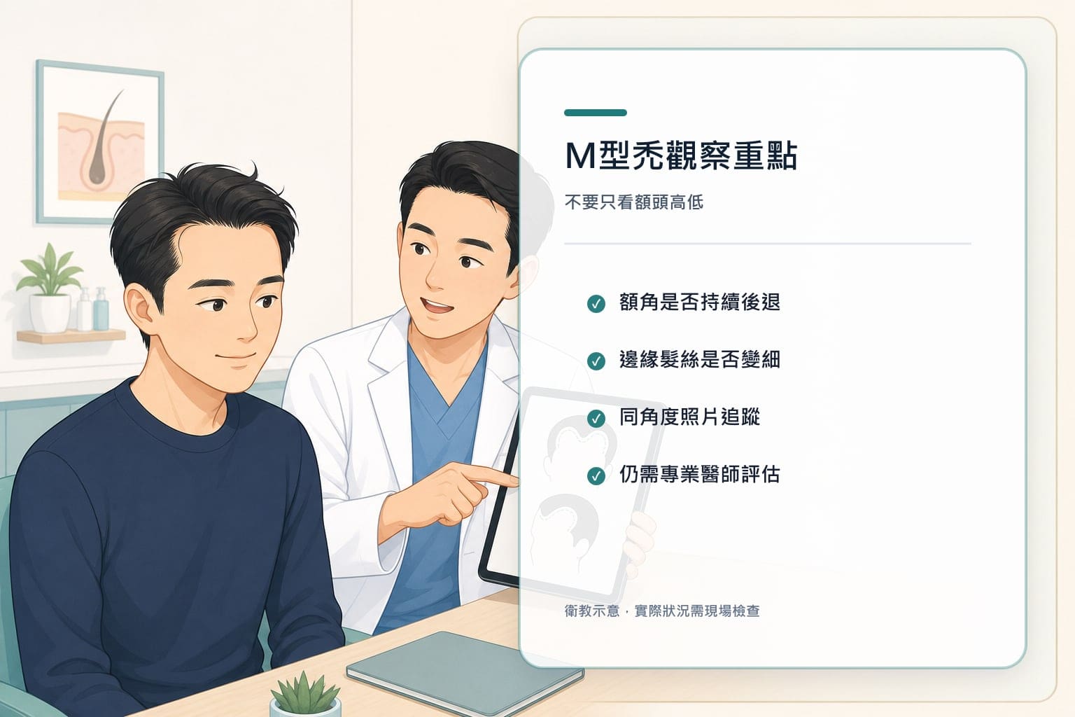 M型禿初期判斷與治療評估 2