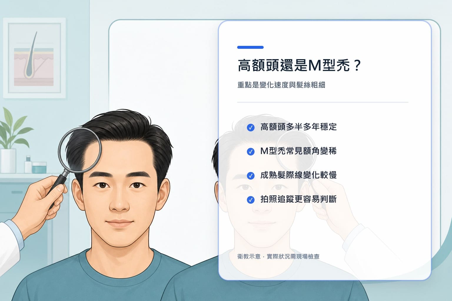 M型禿初期判斷與治療評估 3