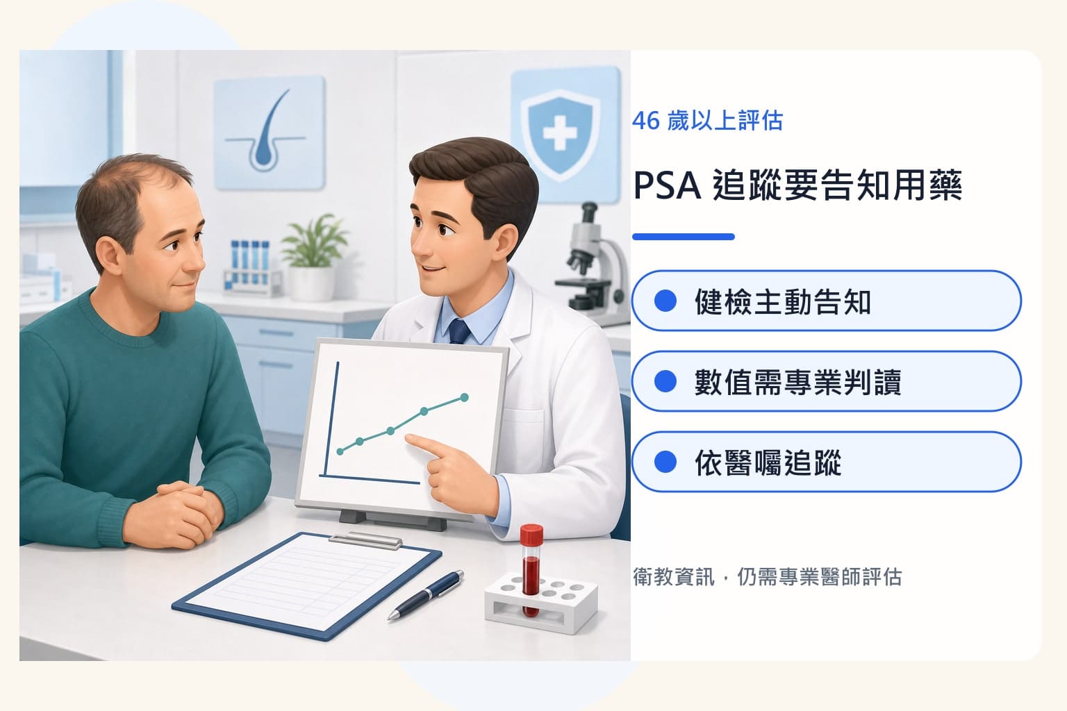 Propecia 非那雄胺 18–46 歲用藥評估 2