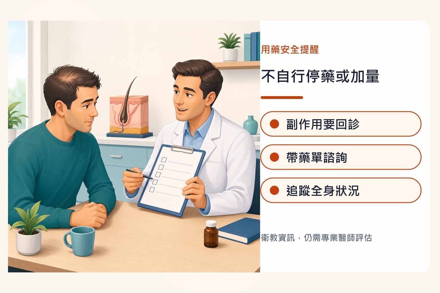 Propecia 非那雄胺 18–46 歲用藥評估 5