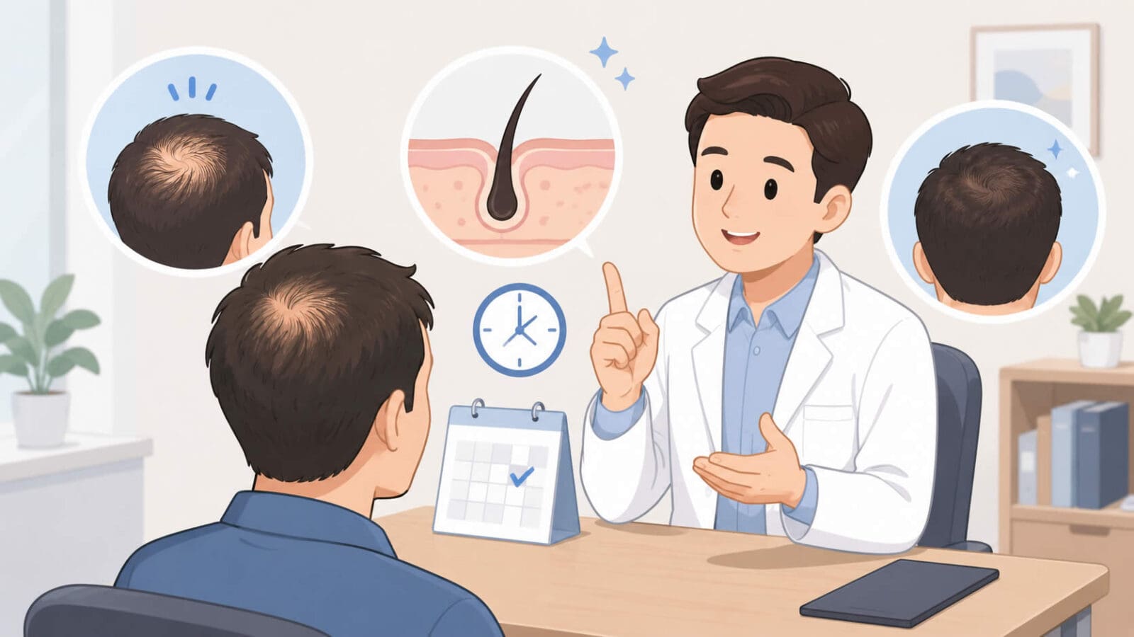 crown area hair transplant