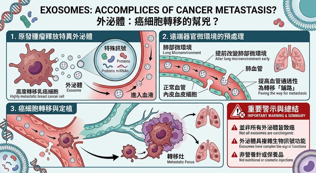 外泌體為什麼可能成為癌細胞轉移的幫兇