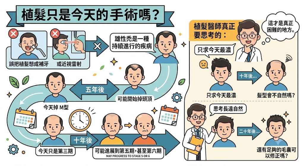 植髮不只是今天的手術