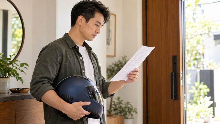 植髮後安全帽與騎車安排示意